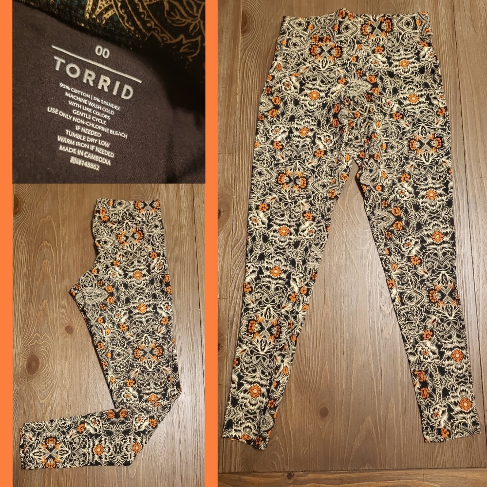 Torrid Geometric Floral Leggings